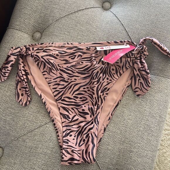 NWT Xhilaration Women's High-Leg High-Waist Side-Tie Bikini Bottom XS - Picture 8 of 9